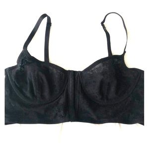 Free People black lace bralette